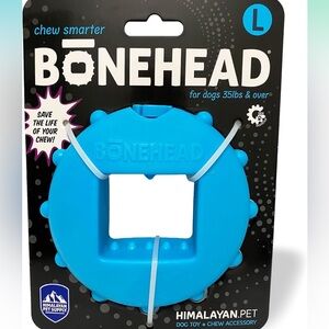 Blue Bonehead Dog Toy